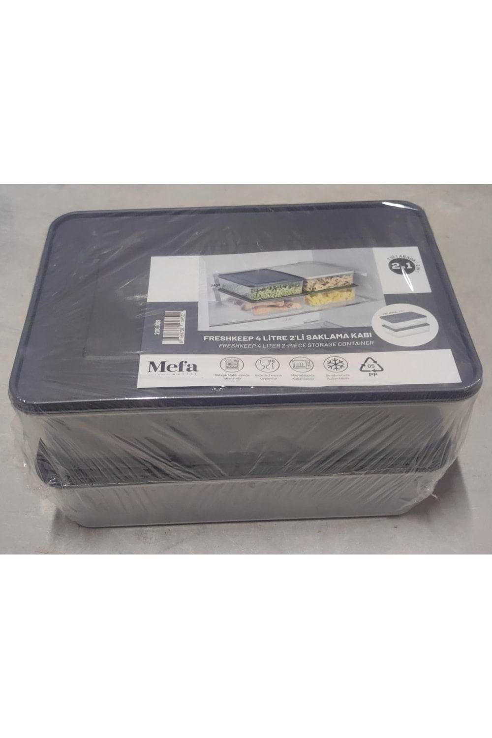 FRESHKEP 4LT 2Lİ SAKLAMA KABI (1*20)