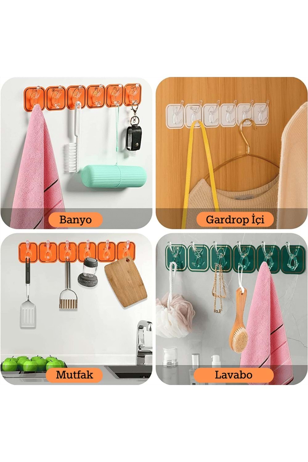 LALE 32A 6LI LÜX YAPIŞTIRMA ASKI (1*300)