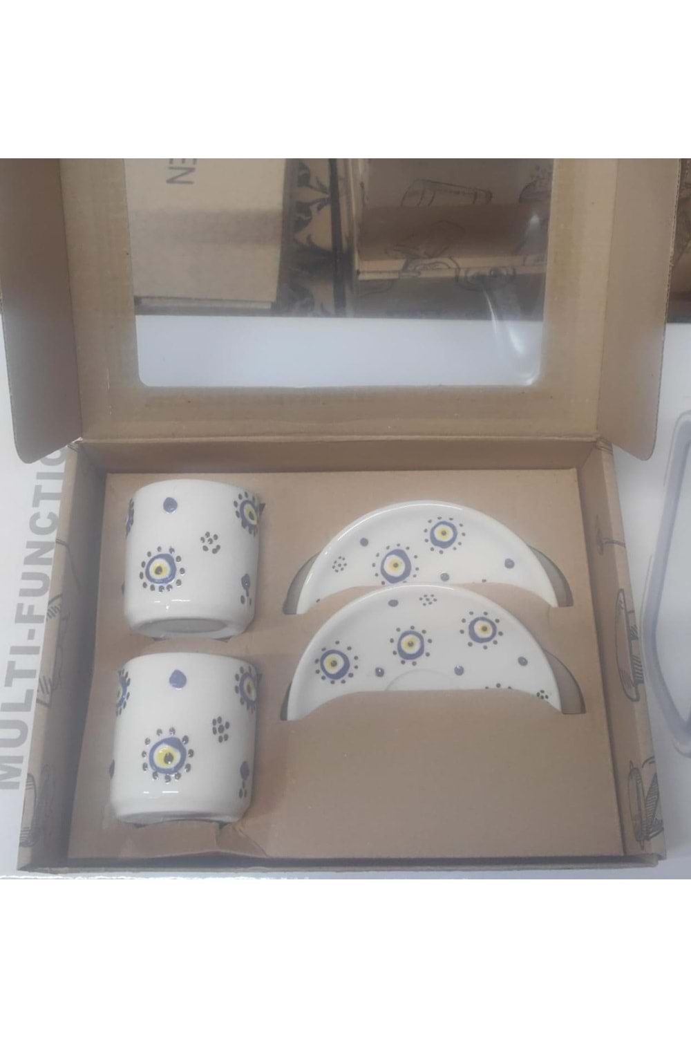 NAZAR-DANTEL DESENLİ 2Lİ KAHVE FİNCANI