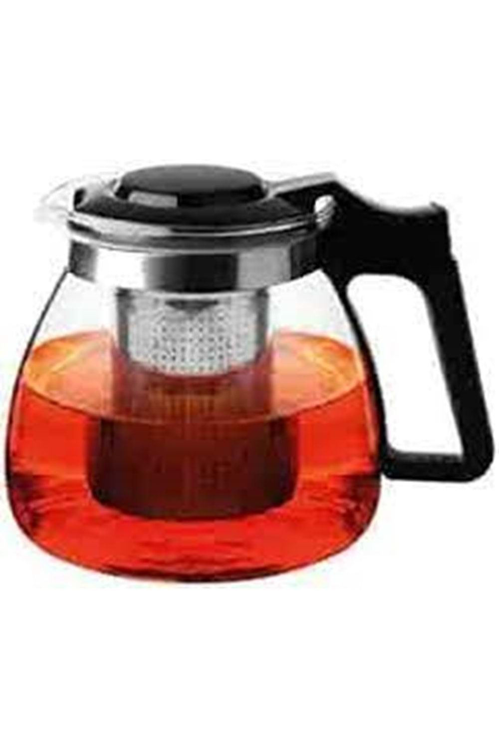 DF10508 CAM DEMLİK 1100ML SÜZGEÇLİ (1*48) ÇAYDANLIK