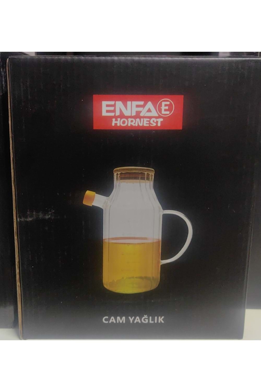 ENF1500 LÜX BAMBU KAPAKLI CAM YAĞLIK 1LT (1*24)