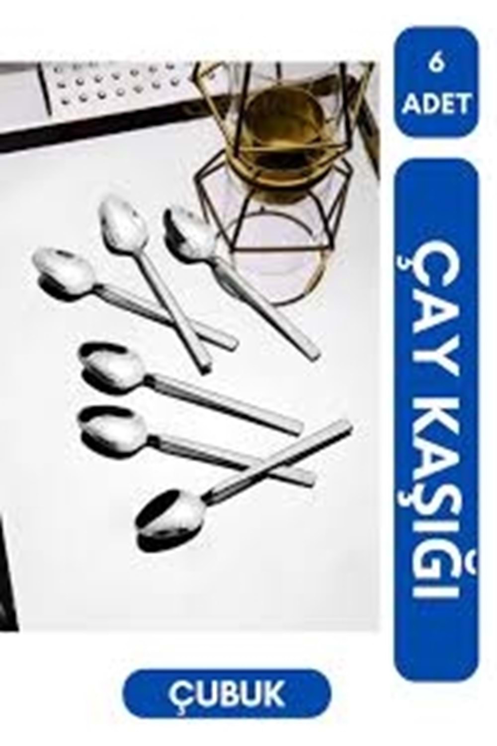 GÜL ÇELİK 6LI ÇUBUK ÇAY KAŞIK 430 (1*200)