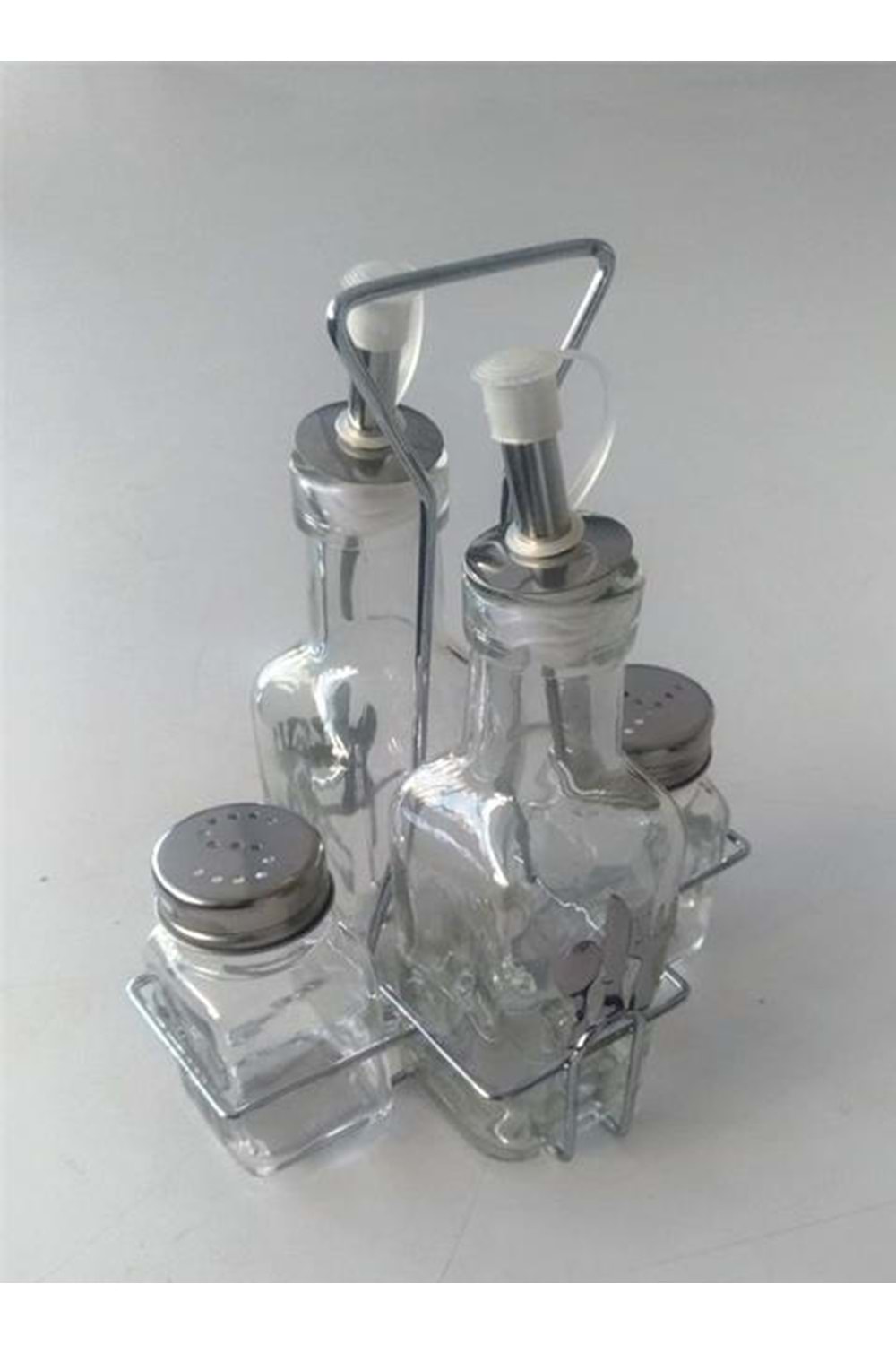 NK9029 CAM YAĞLIK SİRKELİK TUZLUK SETİ (1*12)