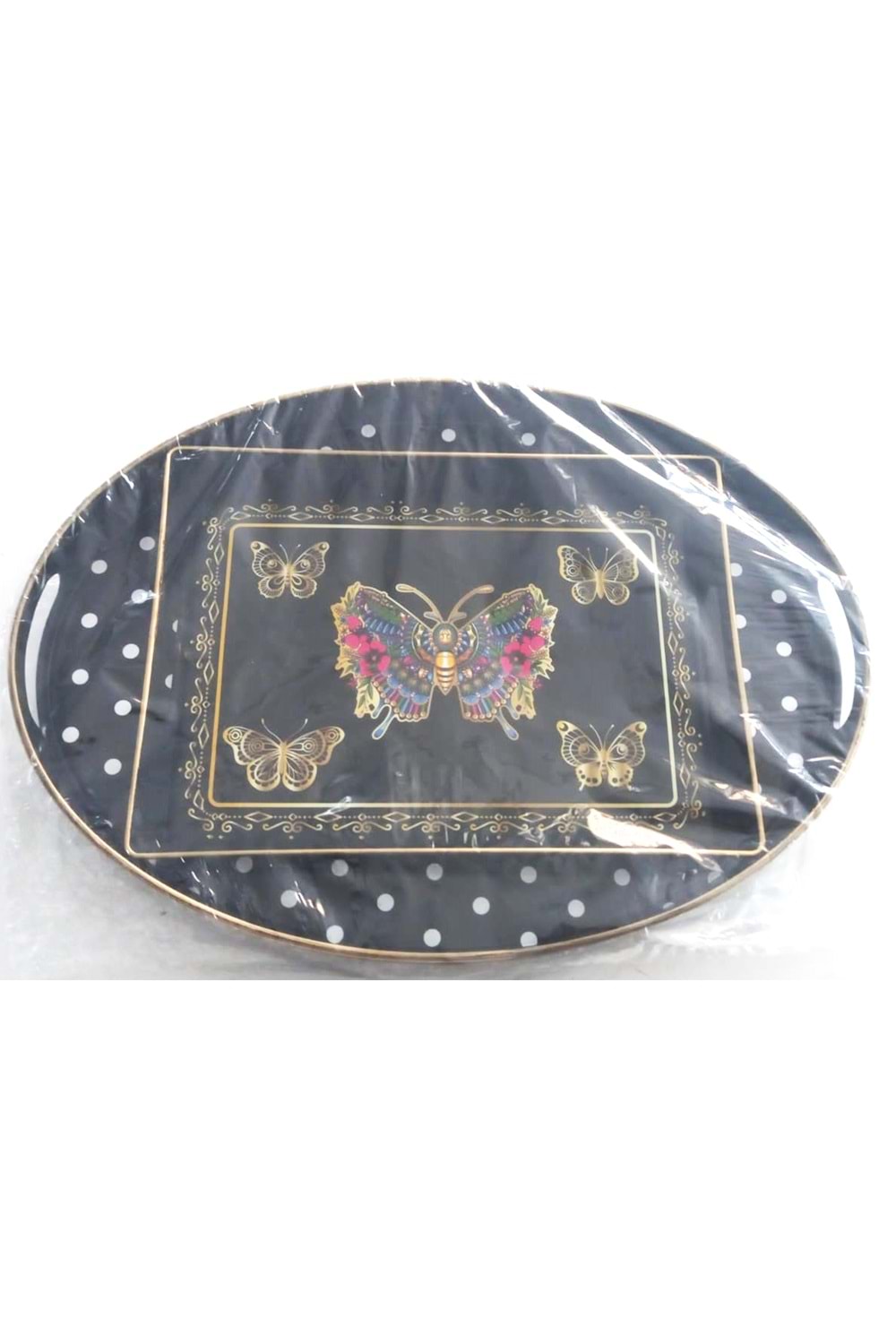 İSRA 5774 ADA OVAL 2Lİ PLS TEPSİ (1*18)