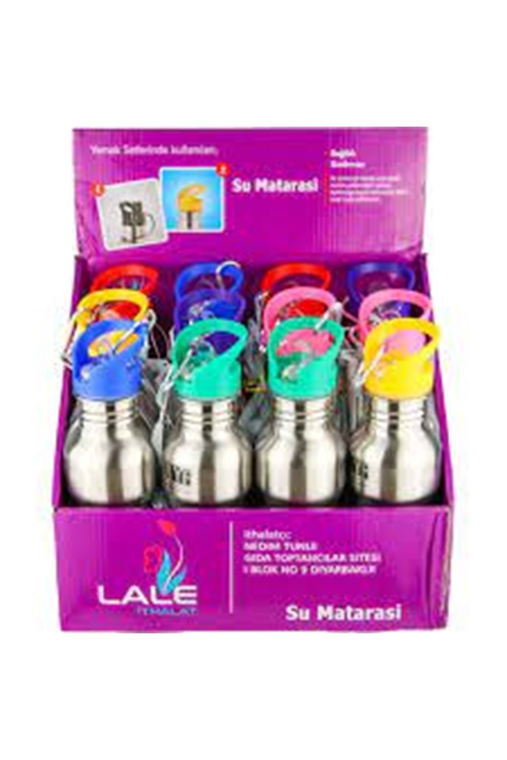 LALE 121F ÇELİK SU MATARASI 500ML (1*12*48)