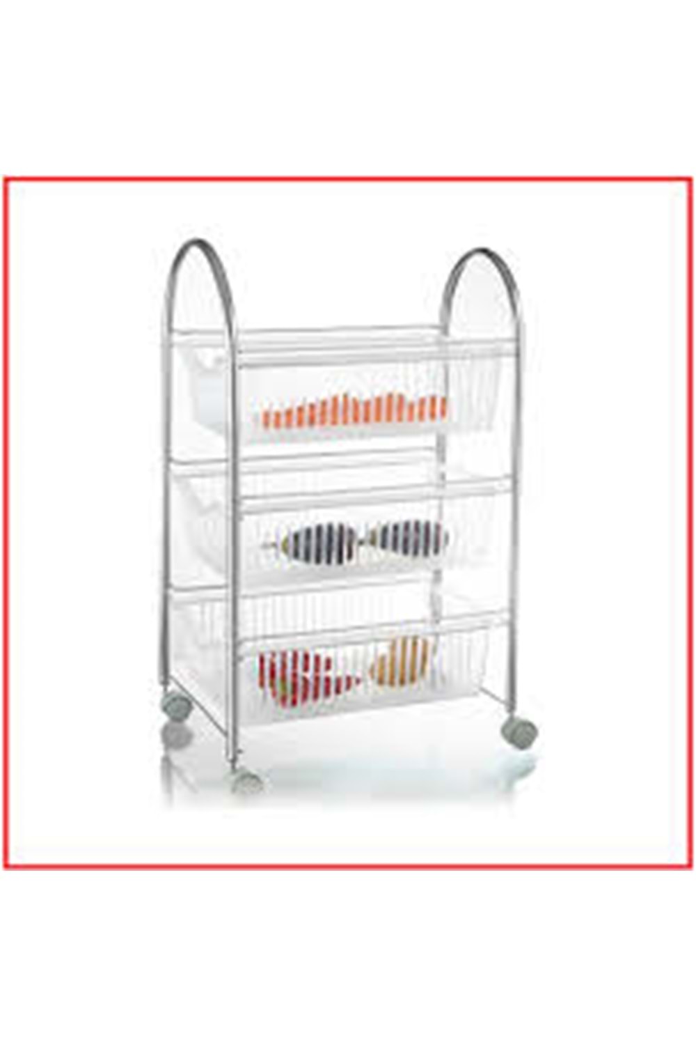 KİVA 3 LÜ METAL SEBZELİK (1*4)