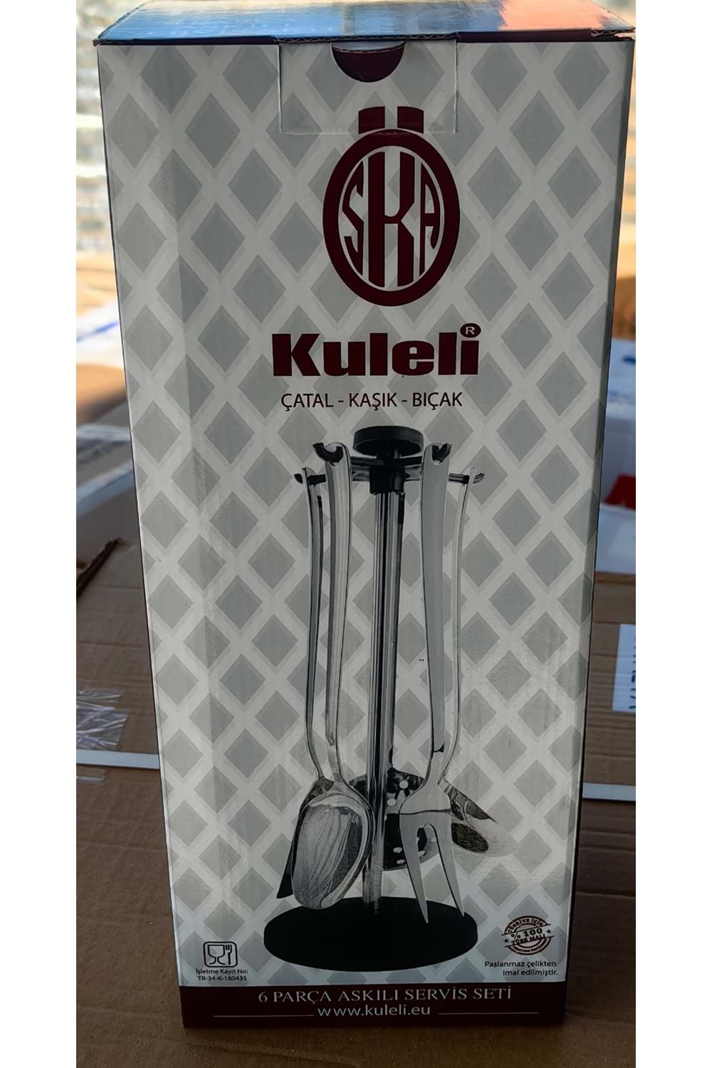 KULELİ ASKILI ÇELİK KEPÇE SETİ ÇUBUK MODEL