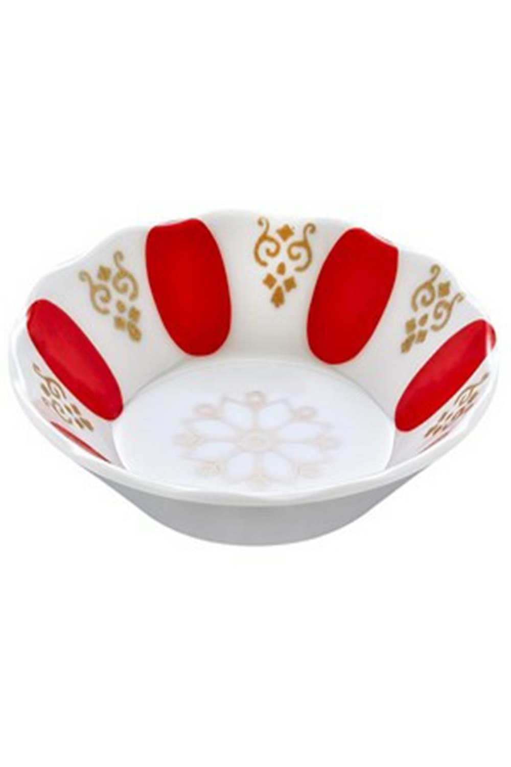 ÖZGÜL104K KIRMIZI KAHVECİ KALIN ÇAY TABAK (1*6*360)