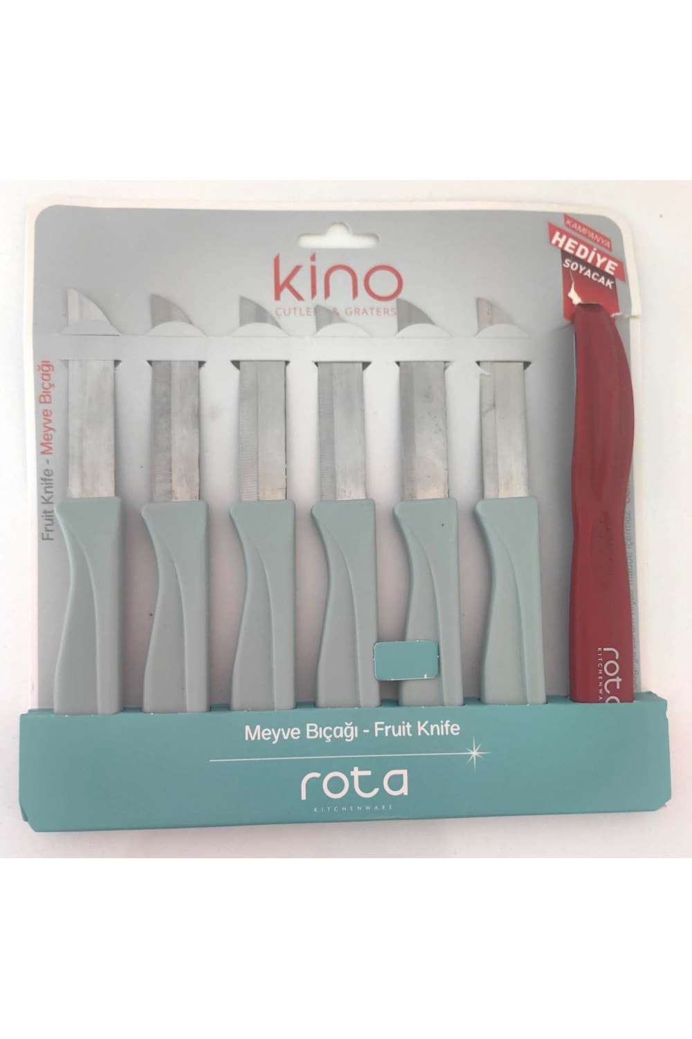 ROTA KİNO MEYVE BIÇAK 6LI+SOYACAK HEDİYELİ (1*60)