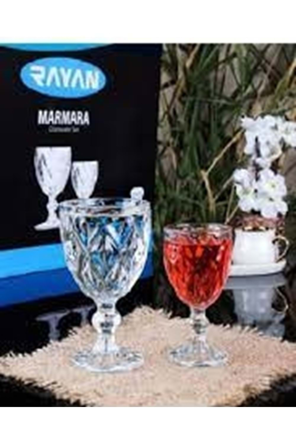 RAYAN MARMARA AYAKLI BARDAK SETİ 6+6 (1*4) 140ML+95ML