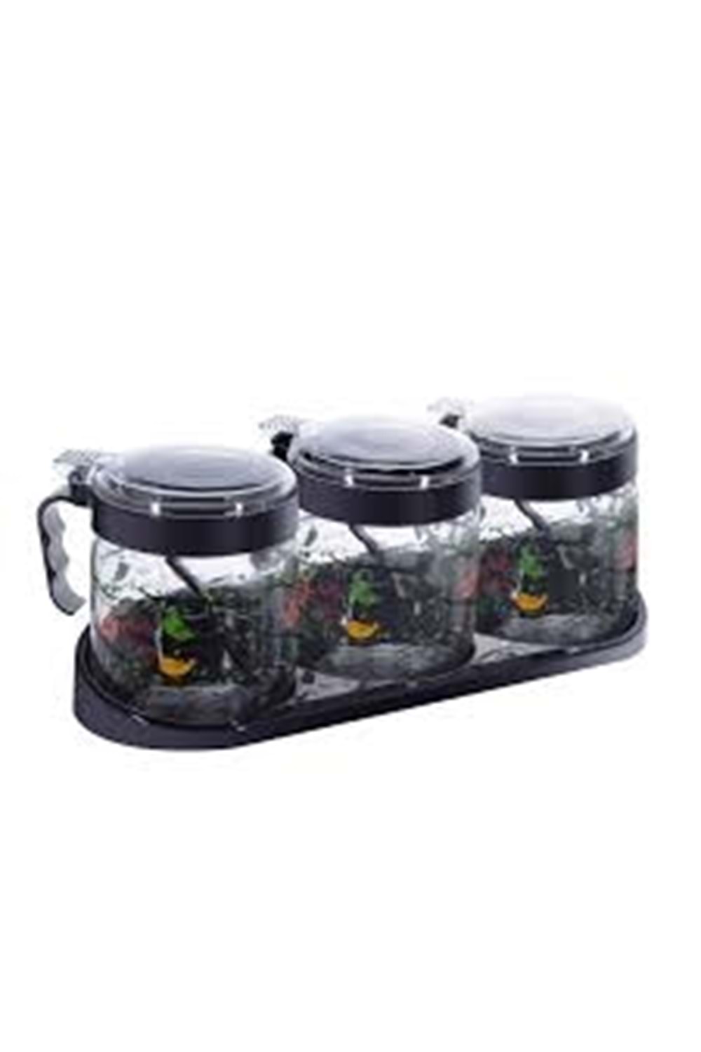 SARİNA 425CC 3LÜ KRİSTAL BAHARATLIK SET (1*6)
