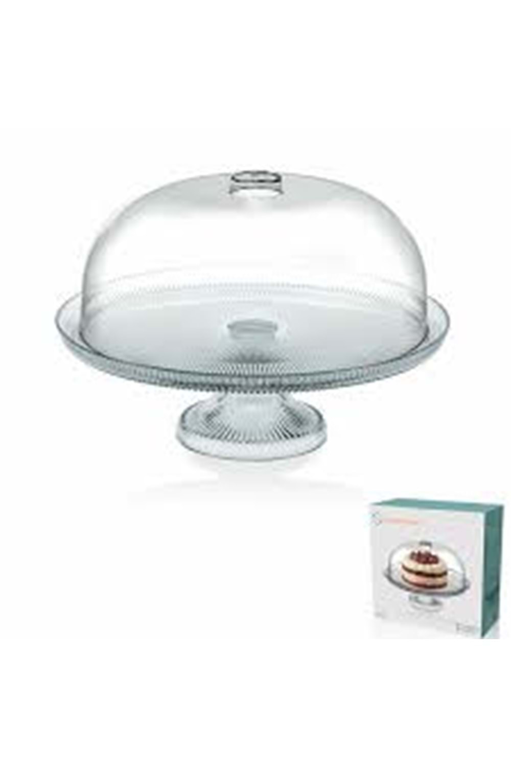 SENSU CAM AYAKLI KEK FANUS 30CM (1*4)11399 SİGMA CAM