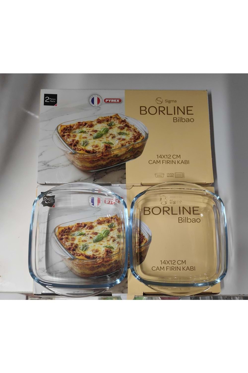 BİLBAO 2Lİ BORCAM 14X12 FIRIN KABI 300CC (1*12)13710