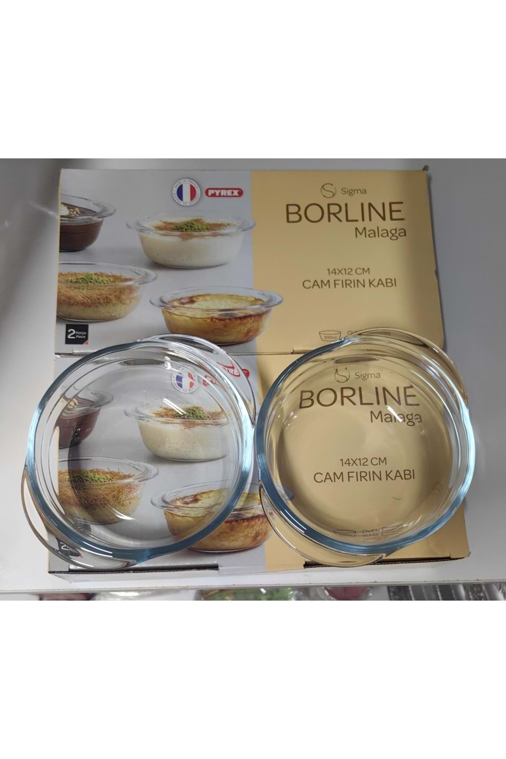 MALAGA 2Lİ BORCAM 14X12 FIRIN KABI 300CC (1*12)