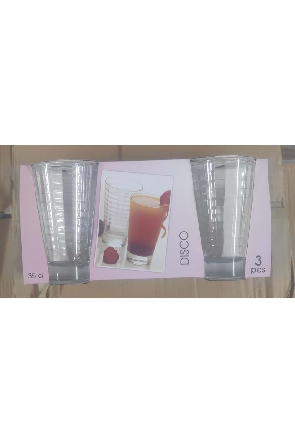 SİGMA 53304 DİSCO 3LÜ SU BARDAK (1*12)