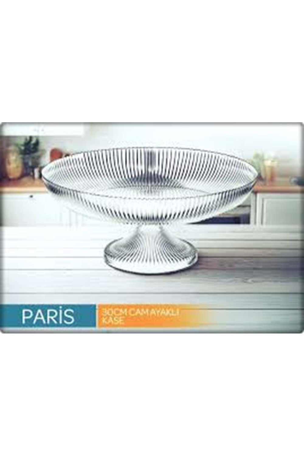 SGM12099 PARİS 30CM CAM AYAKLI SUNUMLUK (1*4)