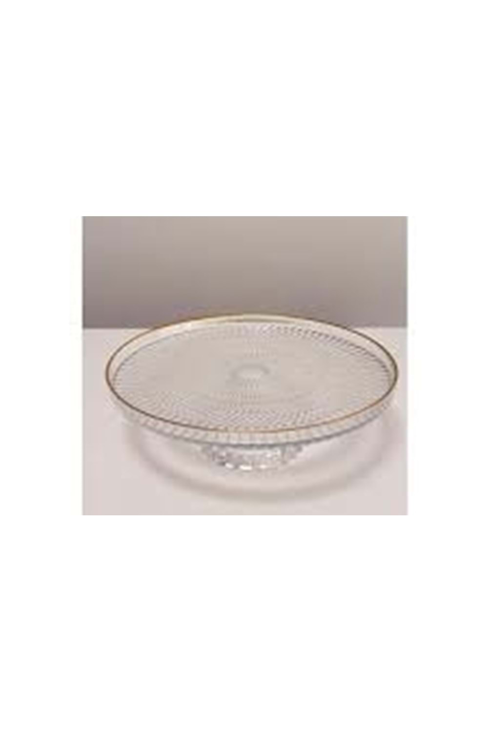 SGM12395 SERA 16CM LİNEA CAM AYAKLI SUNUMLUK ALTIN YALDIZ(1*8)