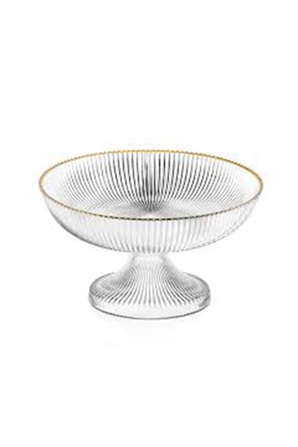 SGM13659 VALENZA 20CM ELENA CAM AYAKLI SUNUMLUK ALTIN YALDIZ (1*8)