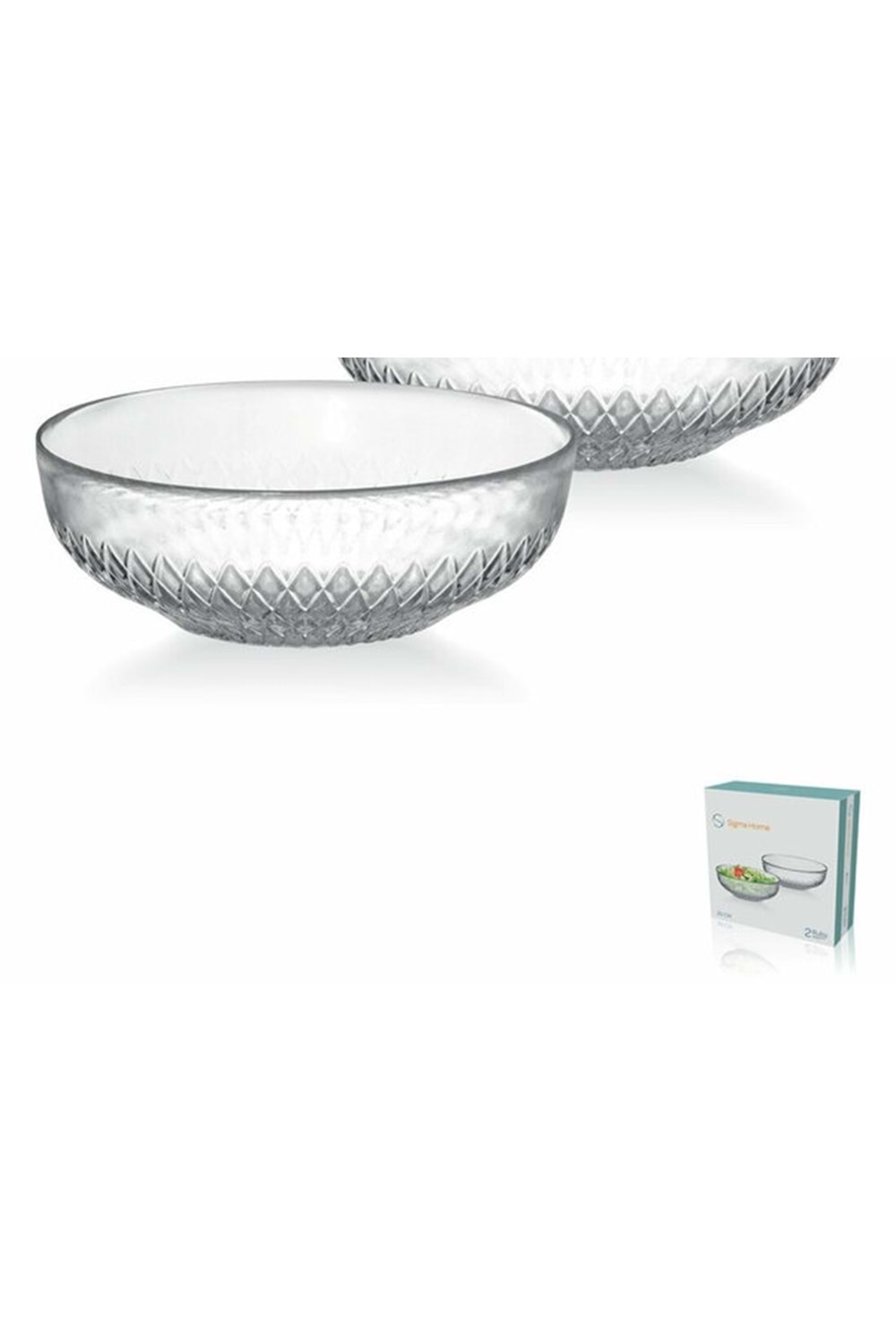 SİGMA RUBY ZELEZO 2Lİ SALATA KASESİ 20CM (1*12)