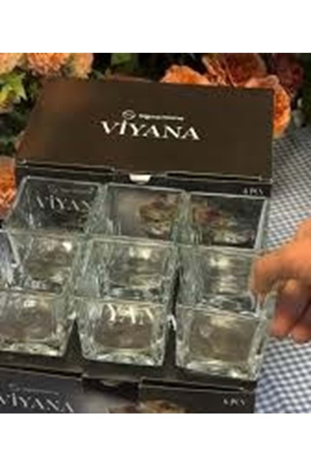 SİGMA VİYANA 6LI KARE KASE MAGNOLYA 400CC (1*4)