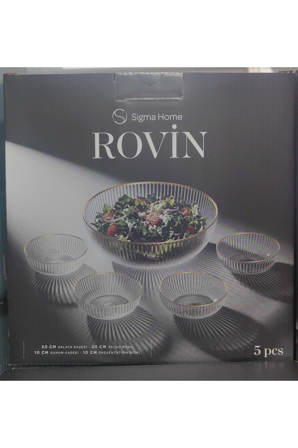 ROVİN YALDIZLI KASE SETİ (1*6) (20CM BOL KASE+10CM KASE)