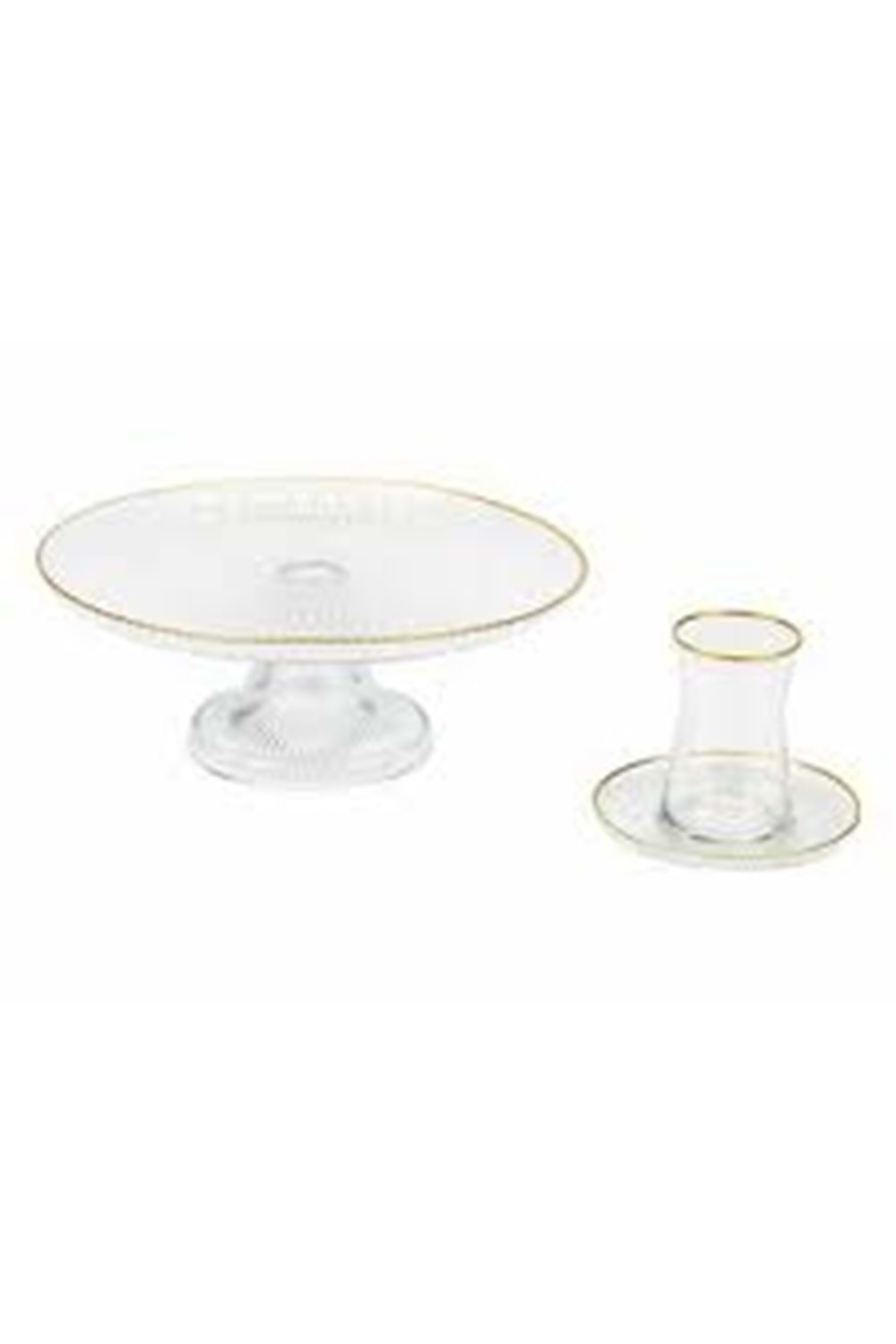 BALEA MAJESTİC YALDIZLI 13 PRÇ ÇAY SETİ (1*4) (ÇAY BARDAK+ÇAY TAB+26CM AYAKLI SUNUMLUK)