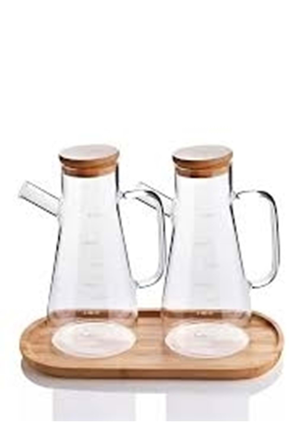 KARADAĞ 3LÜ SET BAMBU KAPAKLI YAĞLIK TABAKLI (1*12)