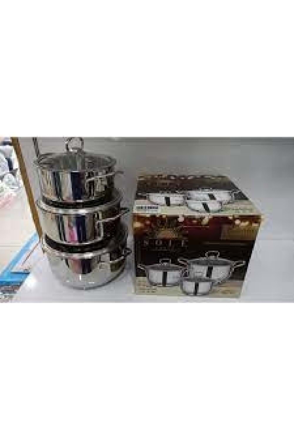 NMS ELİSA CAM KAPAK 3 LÜ GÜVEÇ SETİ (1*4) SOLE