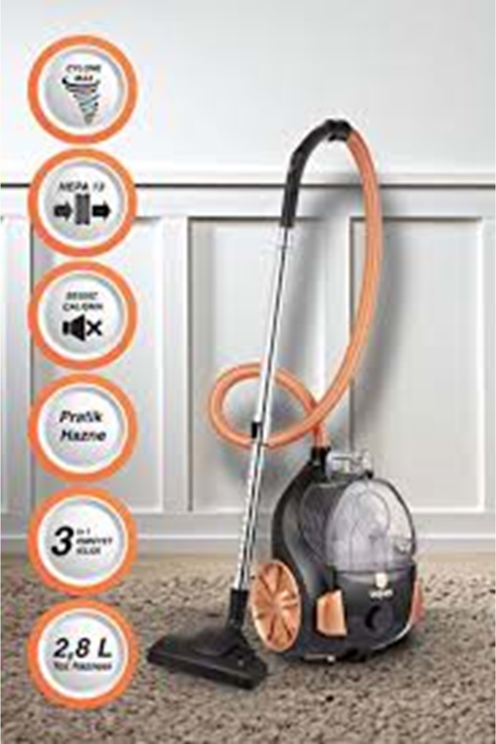 SİNBO8613 TORBASIZ ELEKRİKLİ SÜPÜRGE