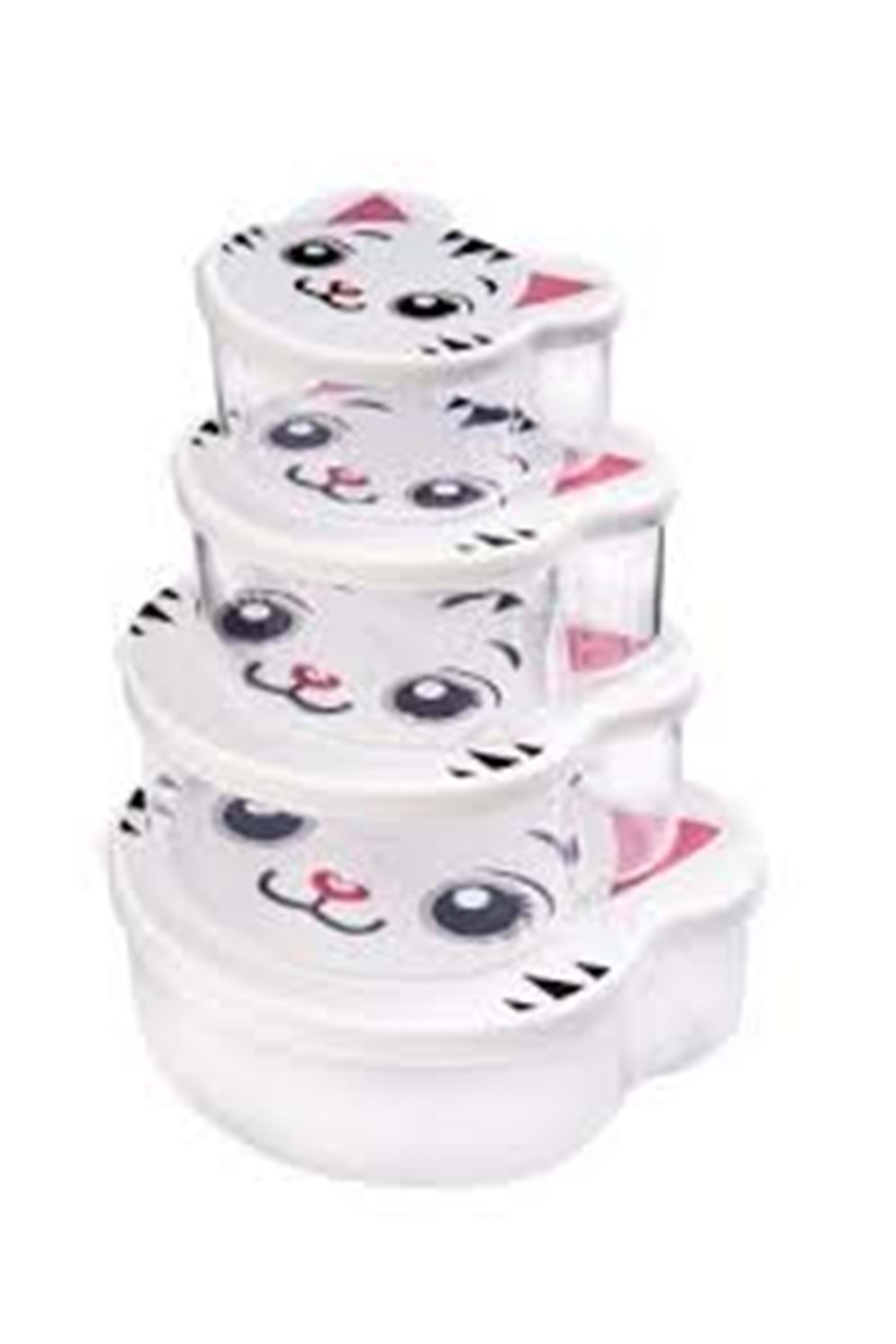 162270-815 HEREVİN 4LÜ KEDİLİ SAKLAMA KABI PLS (1*14)