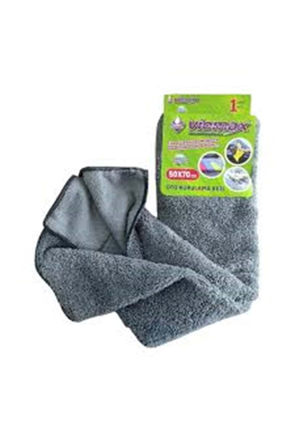 TM700 VİOMAX 50x70 GRİ MİKROFİBER TEMİZLİK BEZİ TANK BEZİ (1*1220)