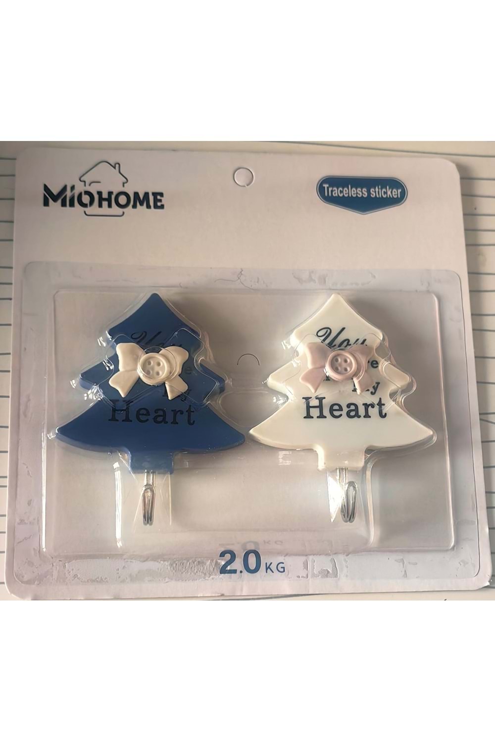 MİO087 2Lİ FİGÜRLÜ YAPIŞTIRMA ASKI MİOHOME (1*160)