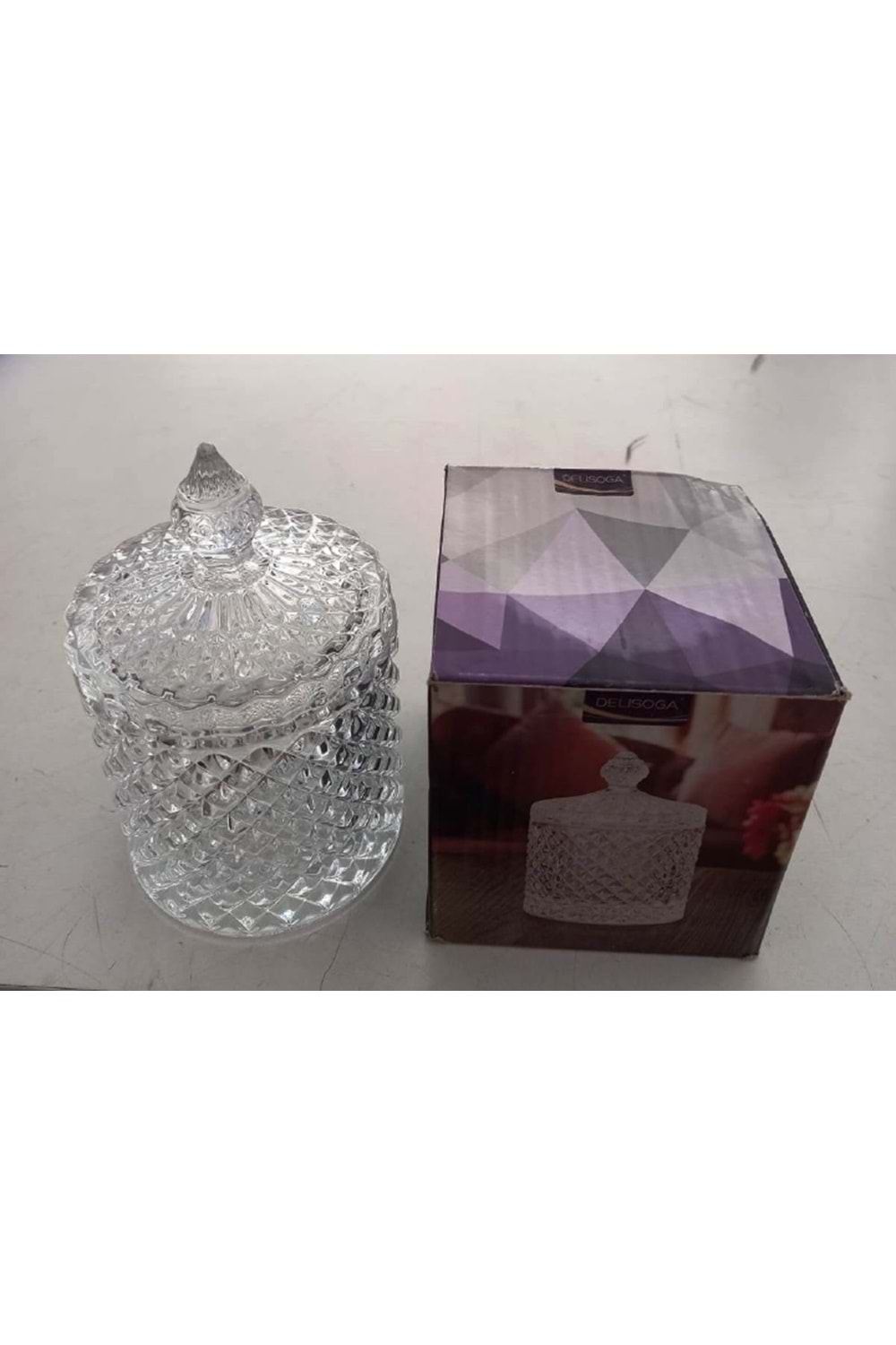 TG1030-5L1 SİLİNDİR JUMBO CAM ŞEKERLİK DELİ (1*12)