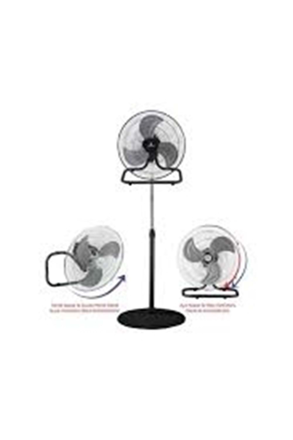 PRO 2000 RBS20 BÜYÜK AYAKLI VANTİLATÖR SANAYİ TİPİ 140W 20İNÇ 51CM RUBENİS KUMANDALI (1*1)