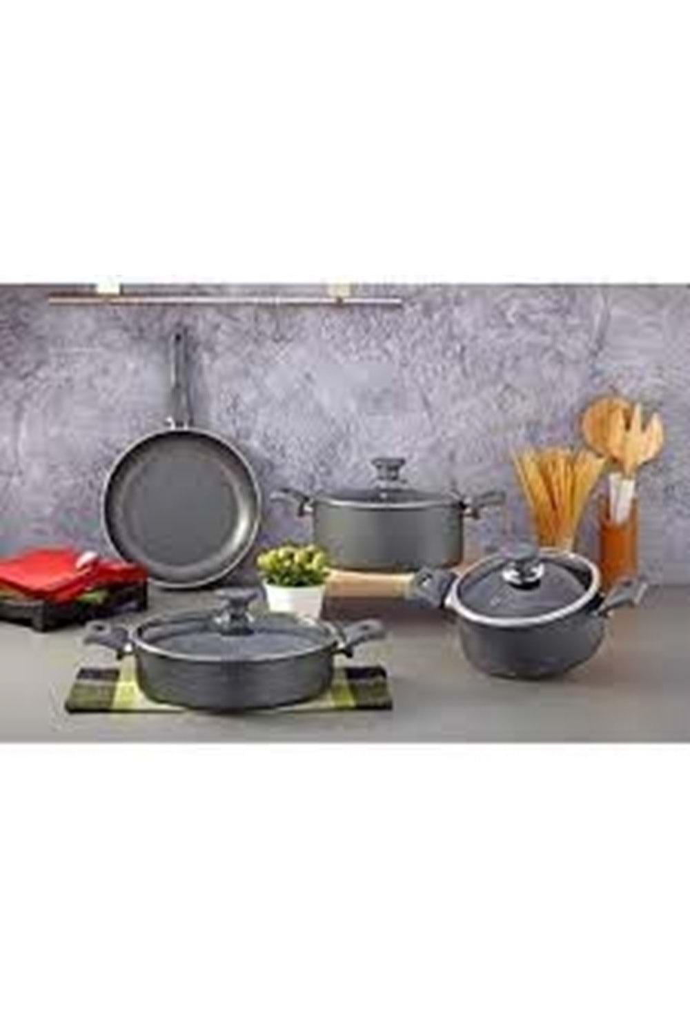 TUNA GRANİT BURCU 7PRÇ TENCERE SET (1*)