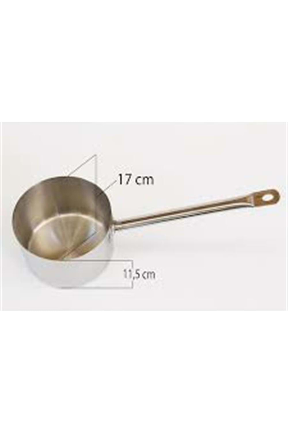 UÇE 20CM METAL SAPLI ÇELİK KOÇEROL (1*20)