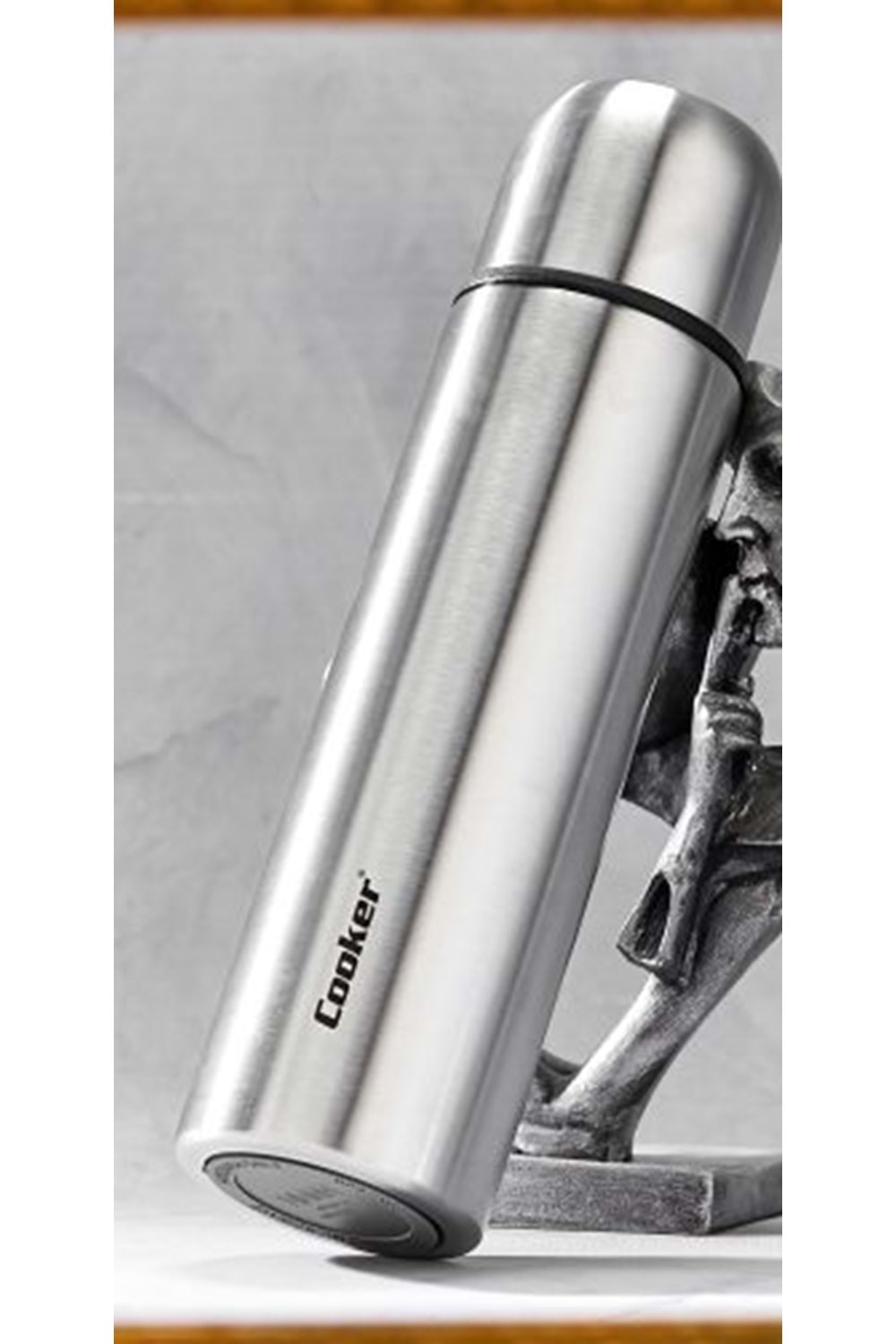 COOKER2108 KOMPLE ÇELİK 0,75LT ÇAY TERMOS (1*24)