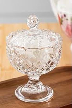 AVEF07023 LIRMATUR AYAKLI CAM ŞEKERLİK 17CM (1*30)
