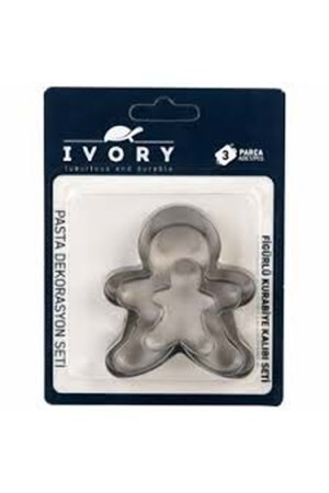 IVORY PST150 FİGÜRLÜ KURABİYE KALIBI SETİ (1*160*320)