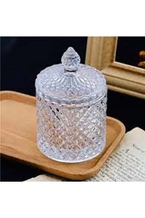 FROM LOVE TG1030-5.5 BÜYÜK CAM ŞEKERLİK (1*24) DELİ GLASS
