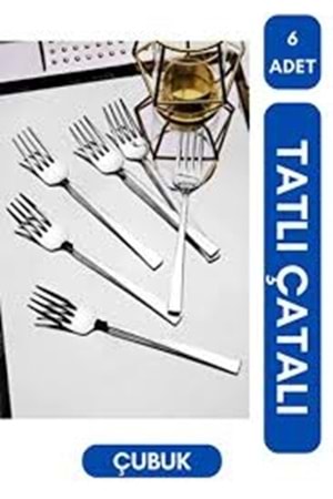 GÜL ÇELİK 6LI ÇUBUK TATLI ÇATAL 430 (1*200)