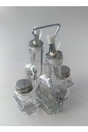 NK9029 CAM YAĞLIK SİRKELİK TUZLUK SETİ (1*12)