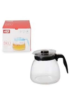 R409 DELİ GLASWARE CAM DEMLİK 900 ml (1*24)
