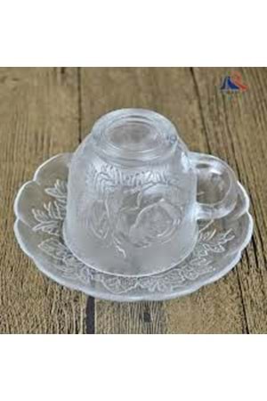 TSRS65 MAXİM ROSE CAM ÇAY FİNCANI (1*8)