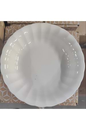 ARS 12151 PORSELEN PAPATYA 21CM YEMEK TABAK (1*6)