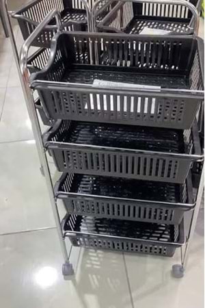 ZENDA METAL 4LÜ SEBZELİK (1*4)