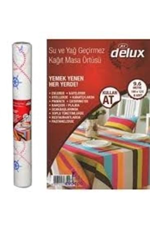 DELÜX KULLAN AT UZUN MASA ÖRTÜSÜ 9,6MT (100X120) 8 ADET (1*30)