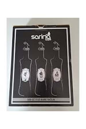 SARİNA 500CC 3LÜ KARE YAĞLIK (1*8)