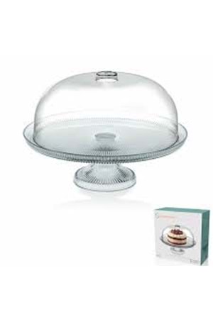 SENSU CAM AYAKLI KEK FANUS 30CM (1*4)11399 SİGMA CAM