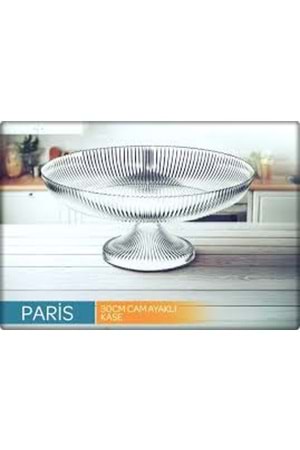 SGM12099 PARİS 30CM CAM AYAKLI SUNUMLUK (1*4)